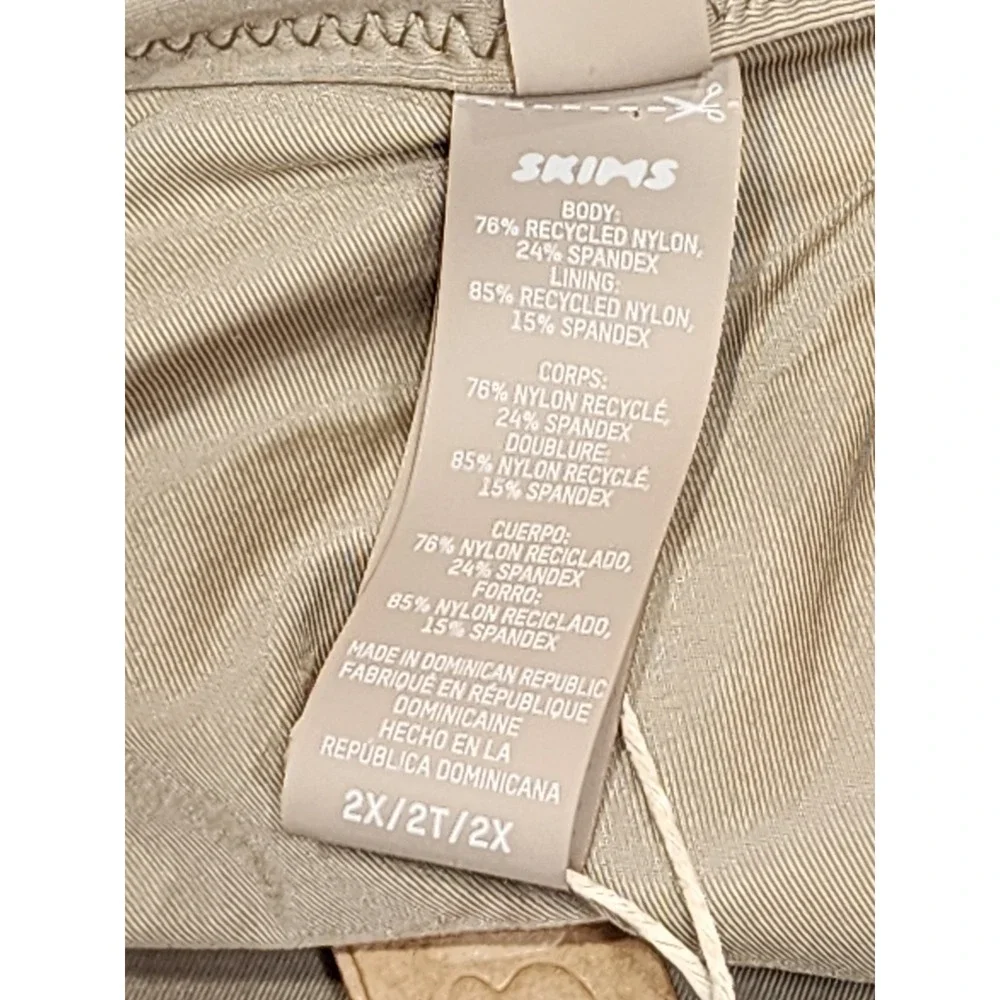 SKIMS Swim Adjustable Triangle‎ Top Desert Tan Size 2X NWT Swim Top